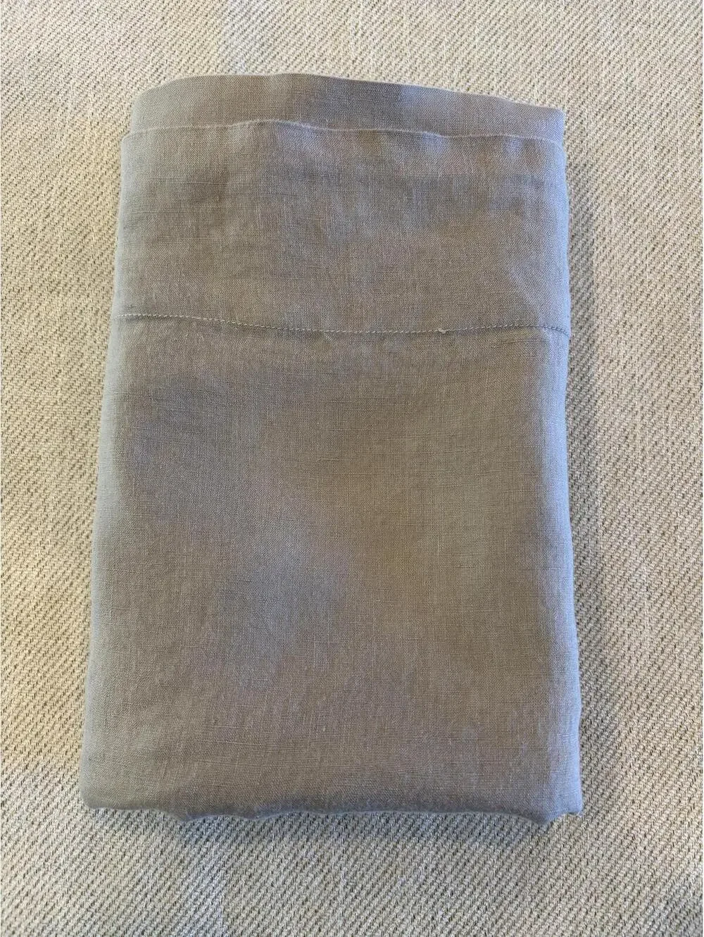 Restoration Hardware RH Italian Ultra-Fine Lightweight Linen King Sham Fog Gray